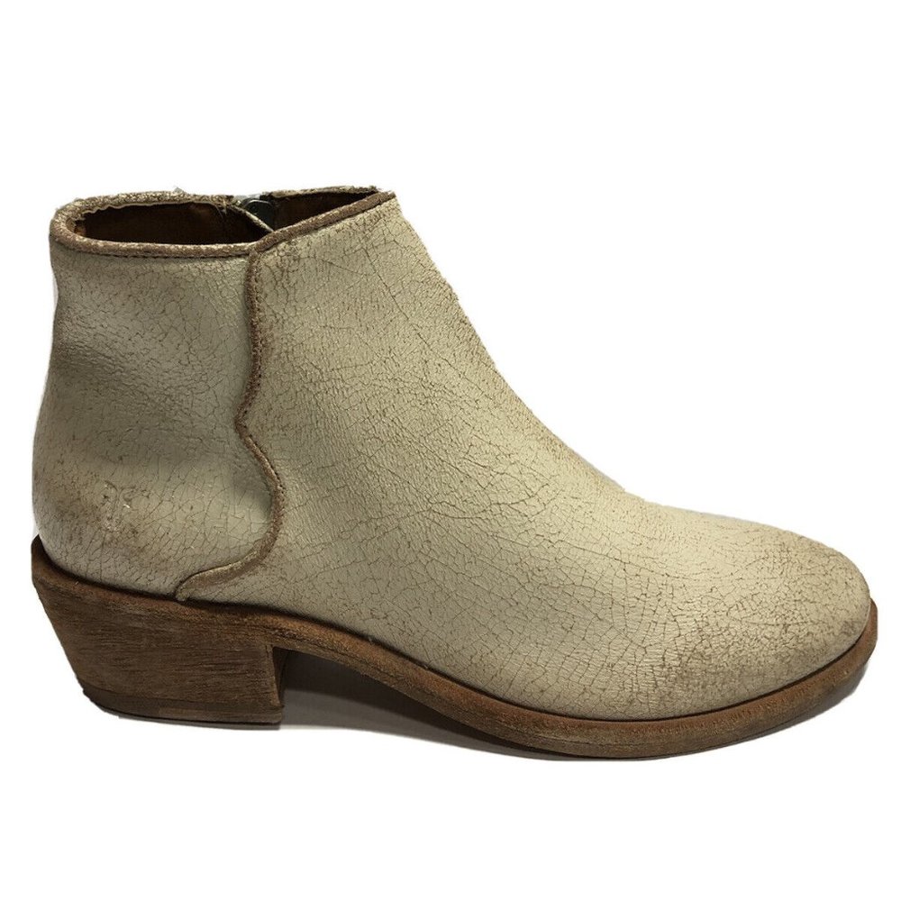 Frye Women’s Carson Piping Boot Beige Size 5.5 M